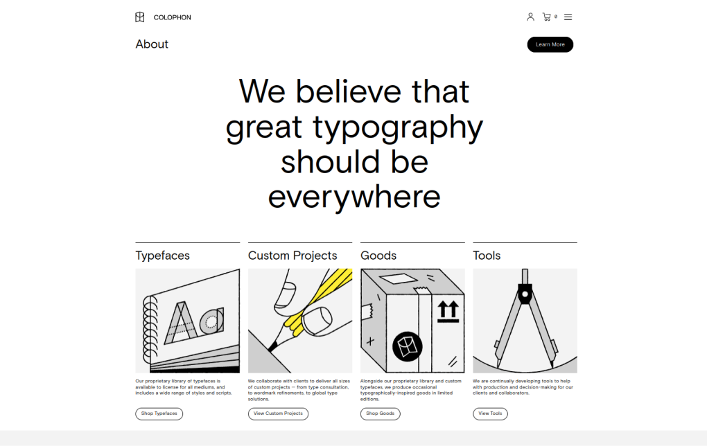 colophon website image